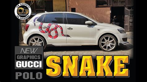 gucci snake on car